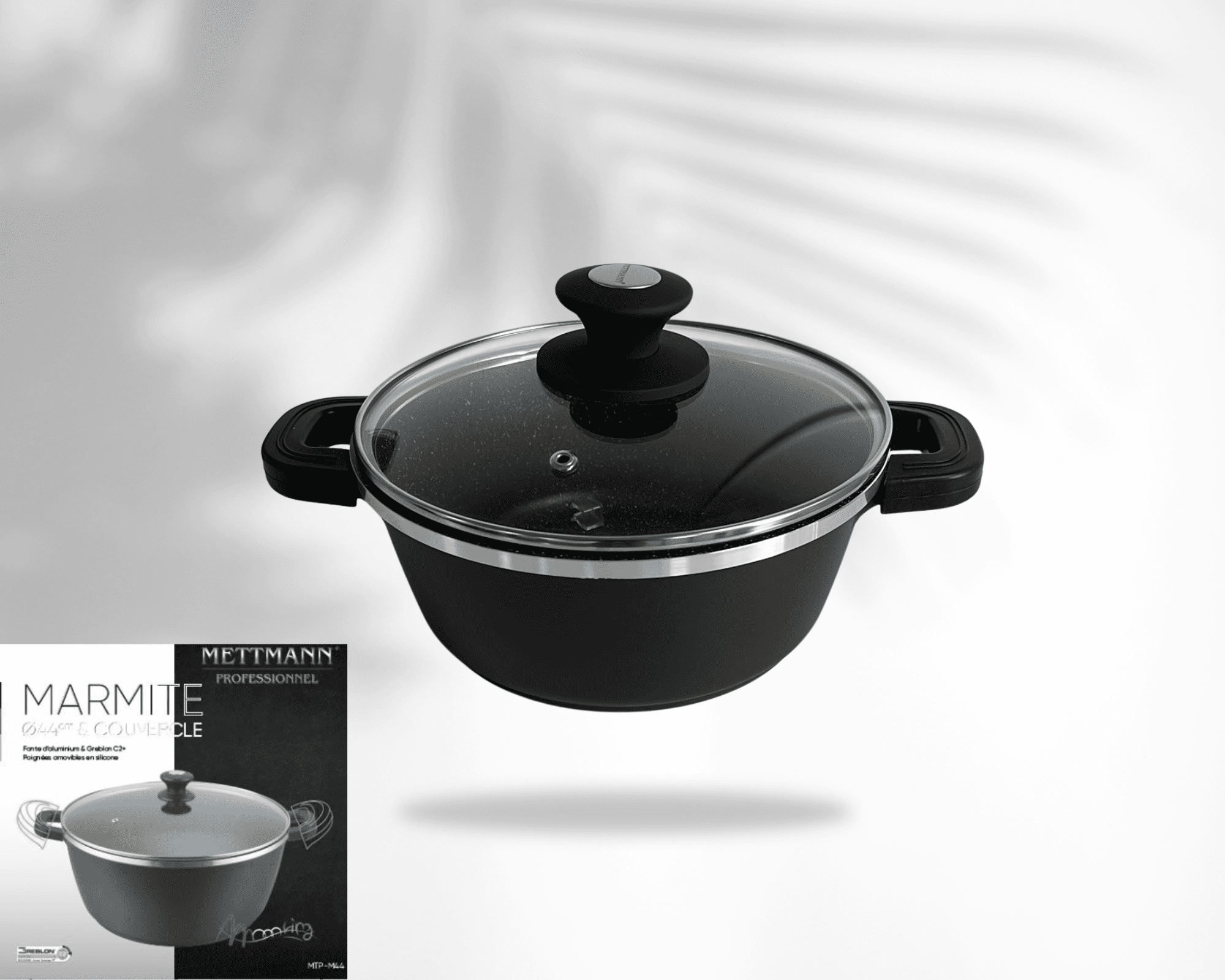 Marmite 24cm - anti-adhésif Greblon C2 - METTMANN – Image 3