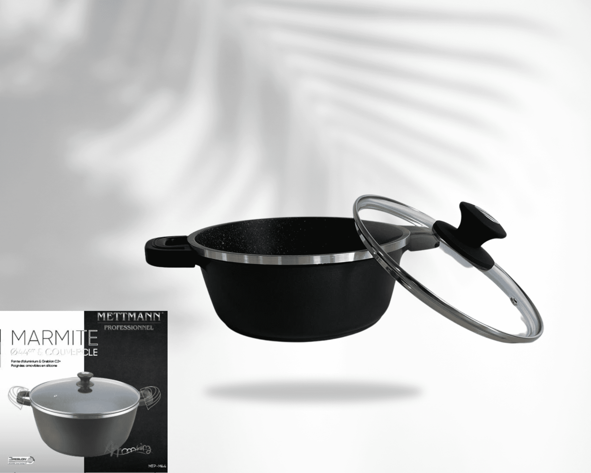 Marmite 24cm - anti-adhésif Greblon C2 - METTMANN – Image 4