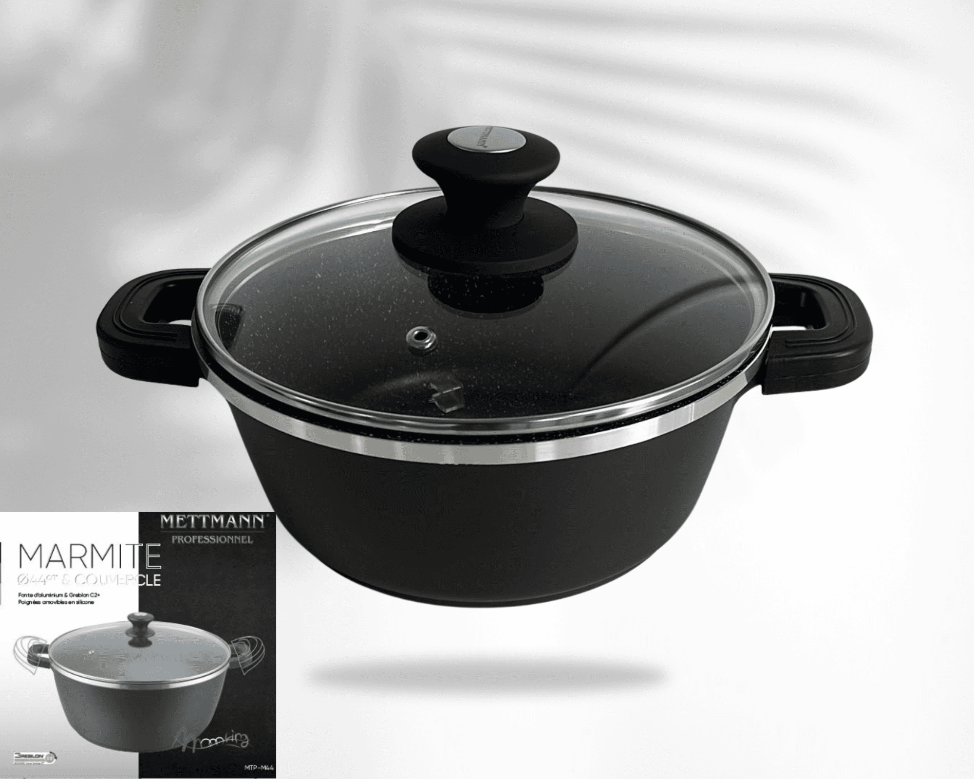 Marmite 32cm - anti-adhésif Greblon C2 - METTMANN – Image 4