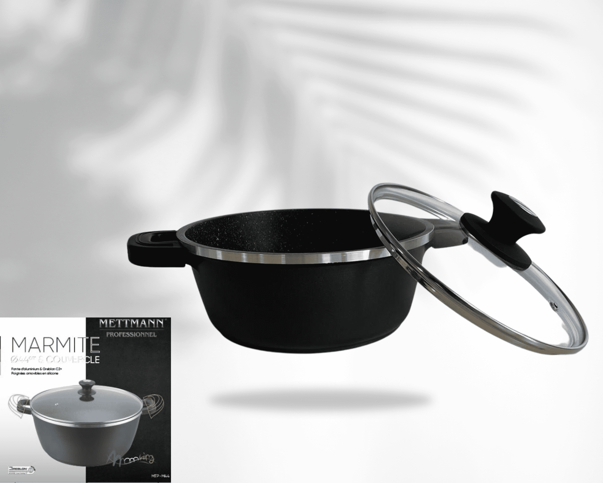 Marmite 32cm - anti-adhésif Greblon C2 - METTMANN – Image 5