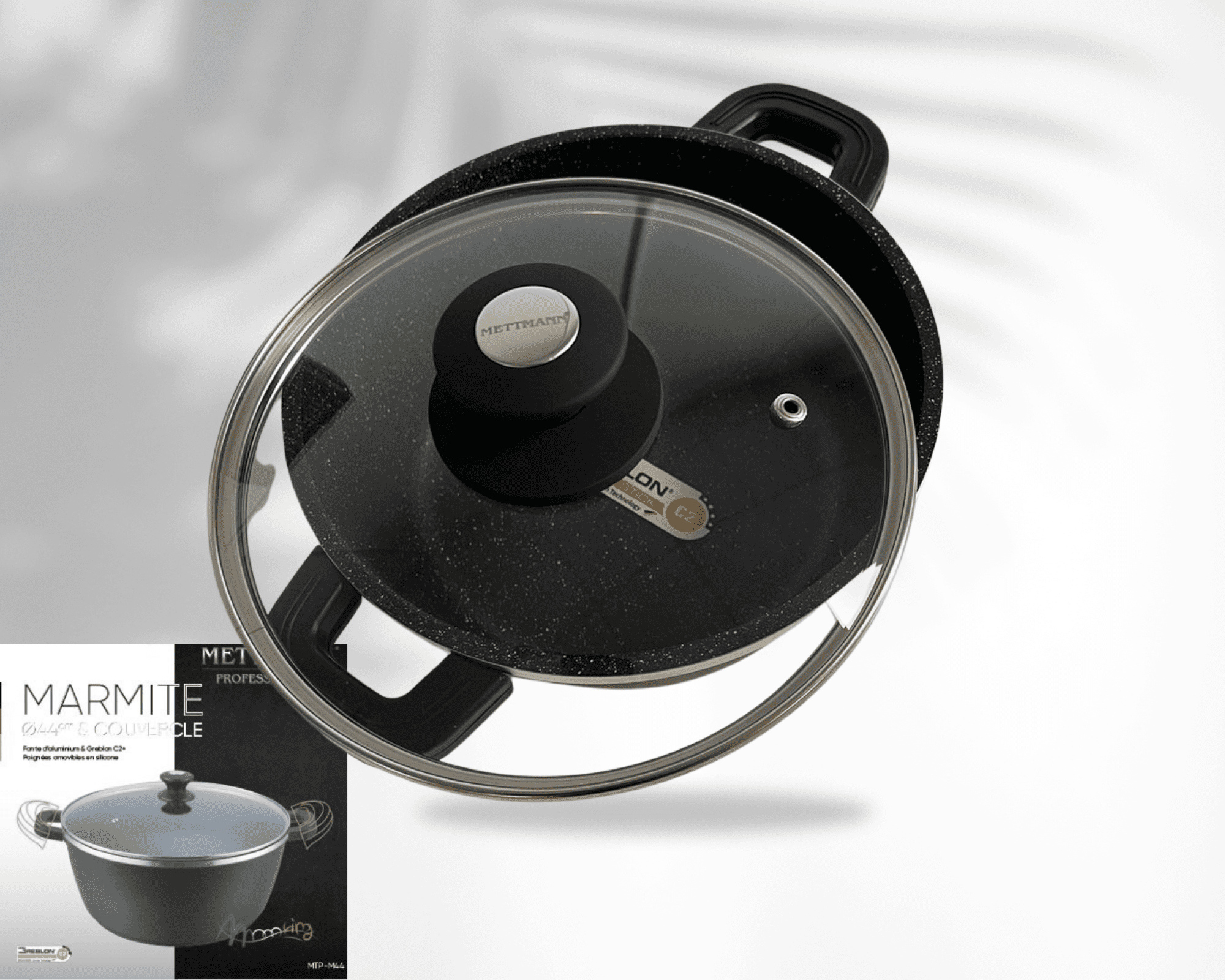 Marmite 32cm - anti-adhésif Greblon C2 - METTMANN – Image 3