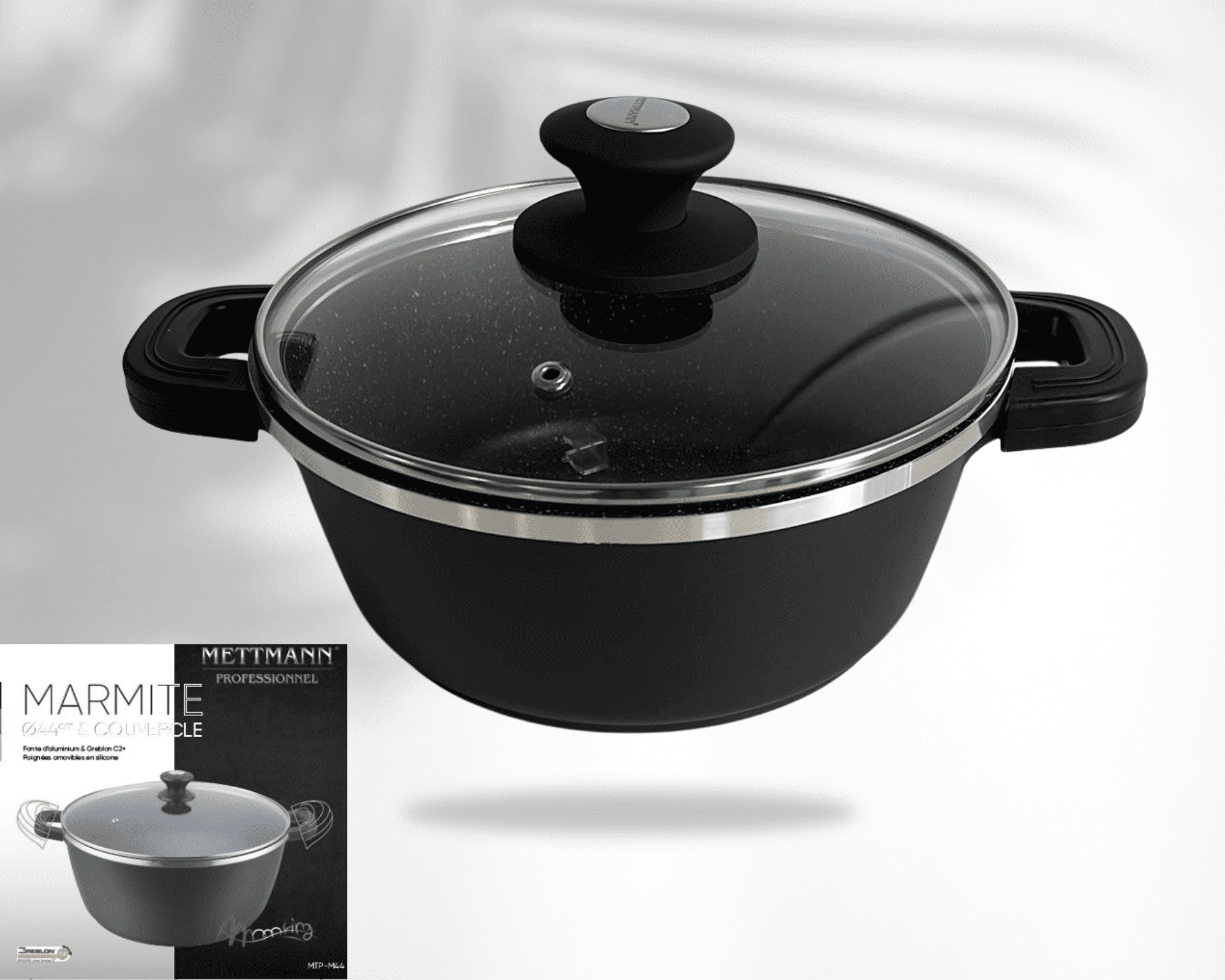 Marmite 36cm - anti-adhésif Greblon C2 - METTMANN – Image 3