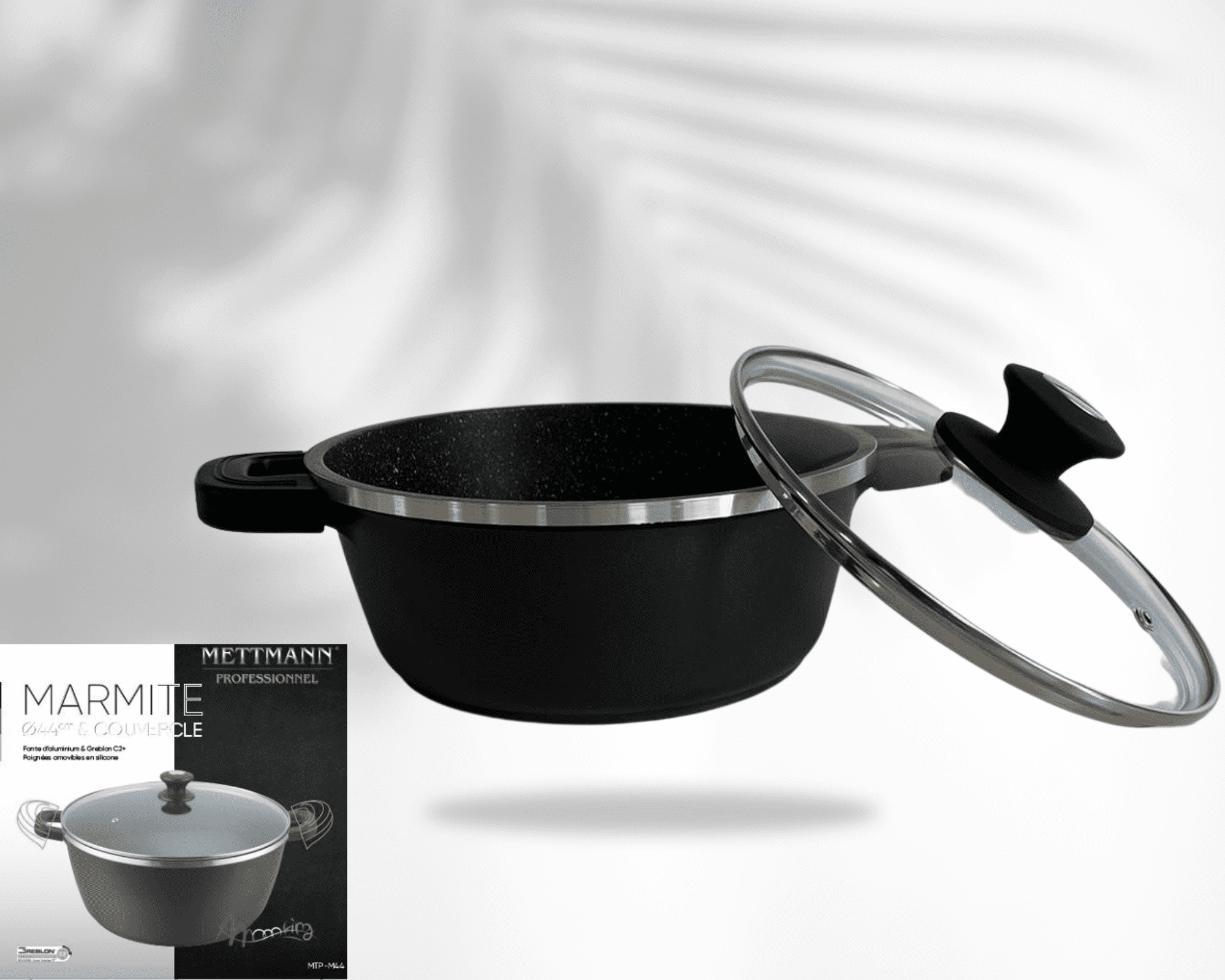 Marmite 36cm - anti-adhésif Greblon C2 - METTMANN – Image 4