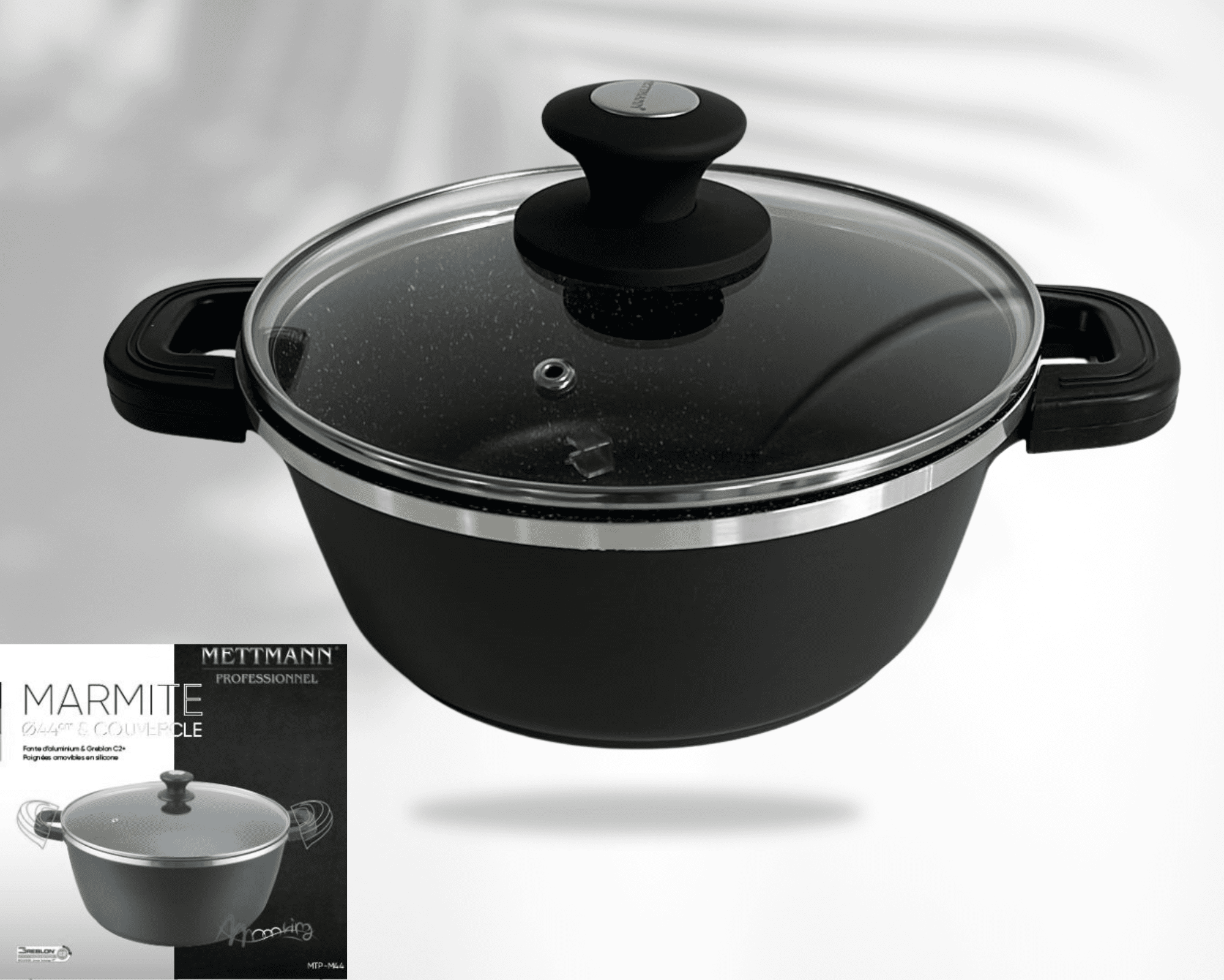 Marmite 40cm - anti-adhésif Greblon C2 - METTMANN – Image 4