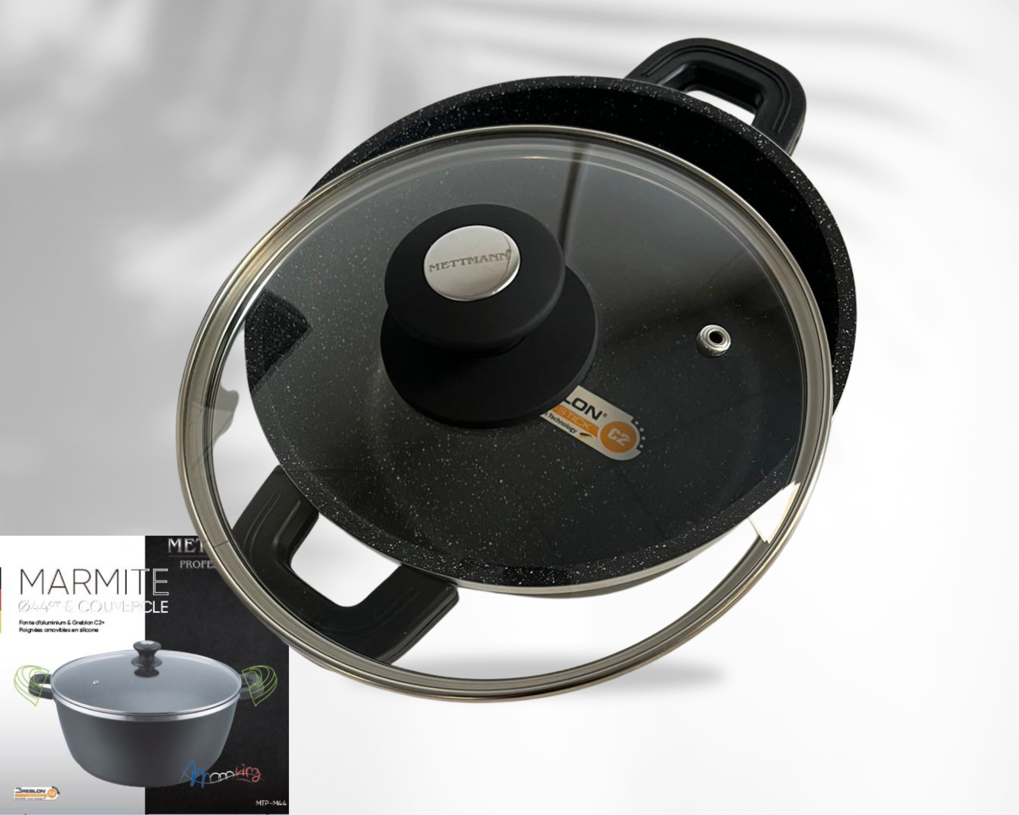 Marmite 40cm - anti-adhésif Greblon C2 - METTMANN – Image 3