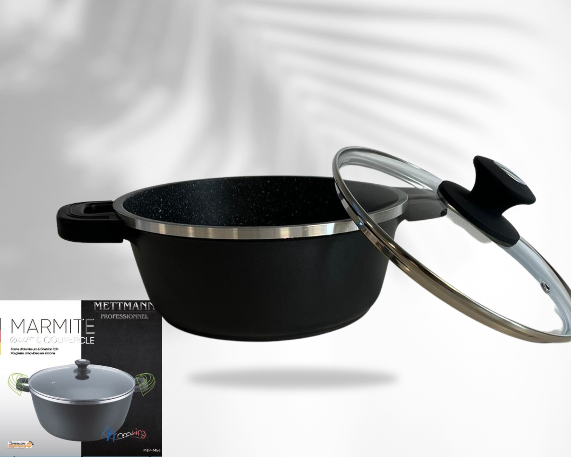 Marmite 44cm - anti-adhésif Greblon C2 - METTMANN – Image 4