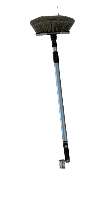 Brosse de lavage manche télescopique voiture auto caravane bateau camping car Gris – Carbone 150cm