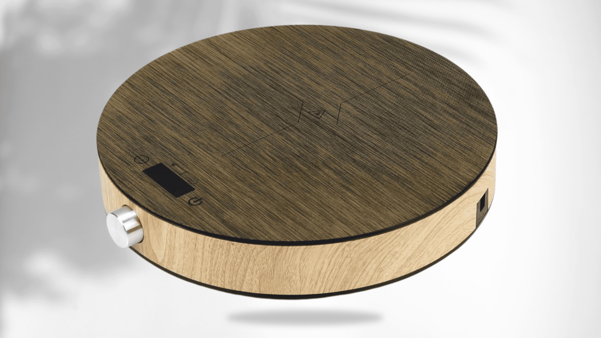 Plaque induction portable - 2000W - effet bois - METTMANN – Image 2